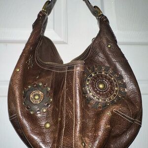 Coach Brown Hobo Leather Shoulder Bag